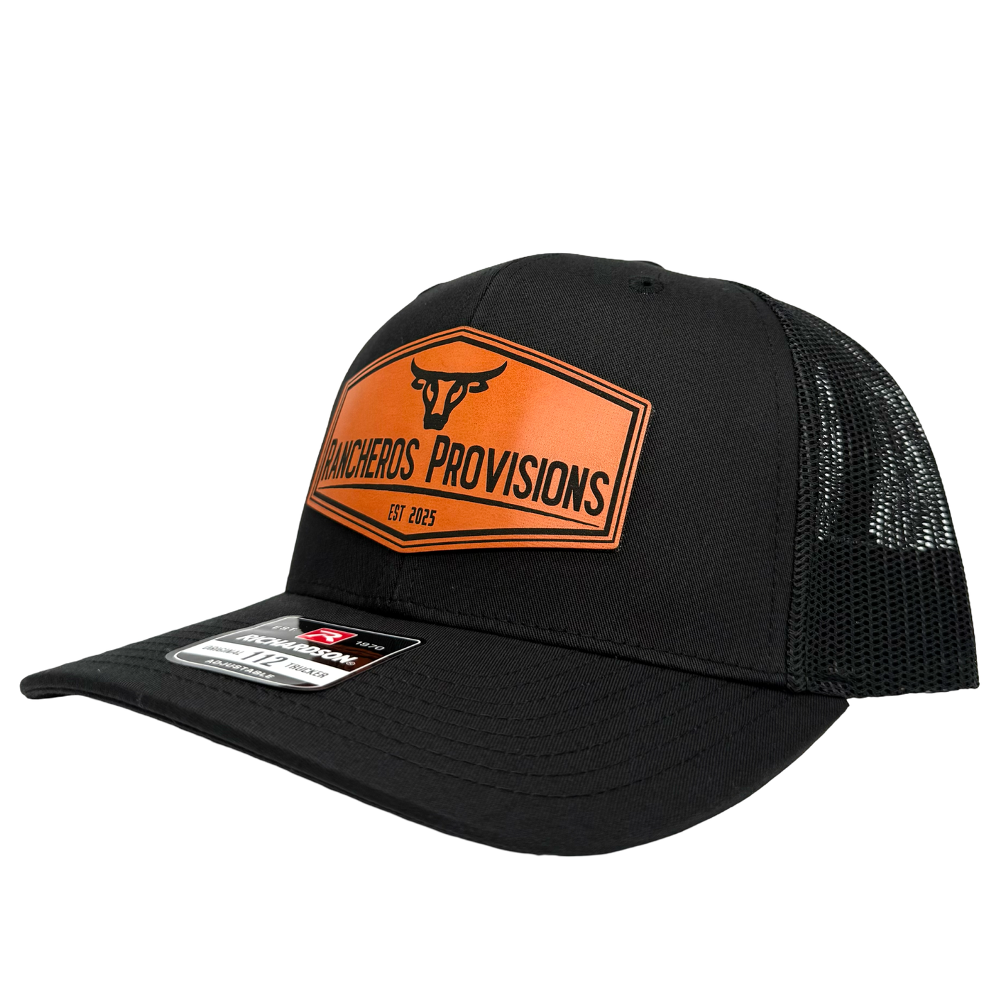 RP Leather Patch Black 112
