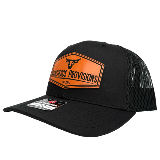 RP Leather Patch Black 112