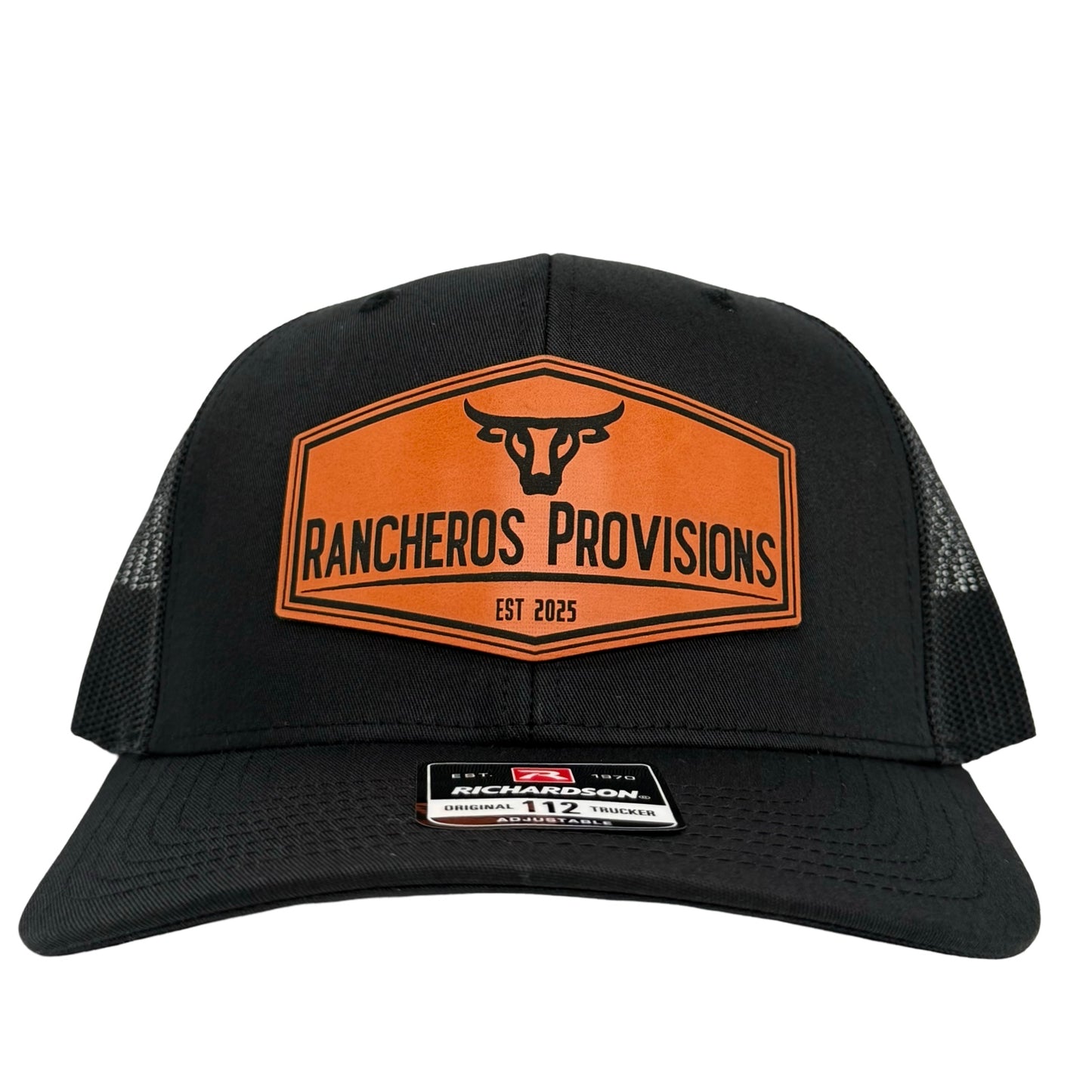 RP Leather Patch Black 112